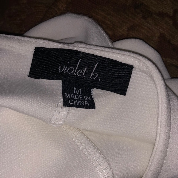 White Ruffled Dress - Picture 6 of 6